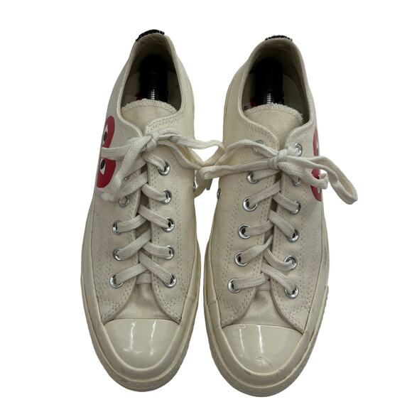 Converse x PLAY COMME DES GARÇONS CDG Play Low Off White Sneakers - Picture 5 of 12